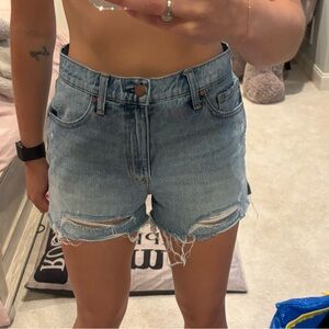 Denim shorts